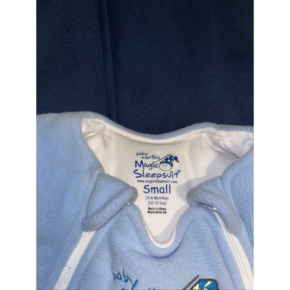 Magic Merlin Baby 3-6 Thick One Piece Sleeper Zips for easy change - Picture 2 of 3
